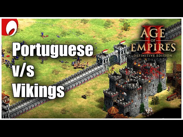 Portuguese v/s Vikings | Age of Empires 2 Definitive Edition gameplay