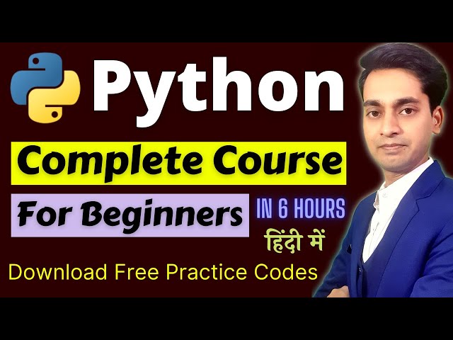 Python Tutorial For Beginners in Hindi | Python Full Course in Hindi | Complete Python Tutorial