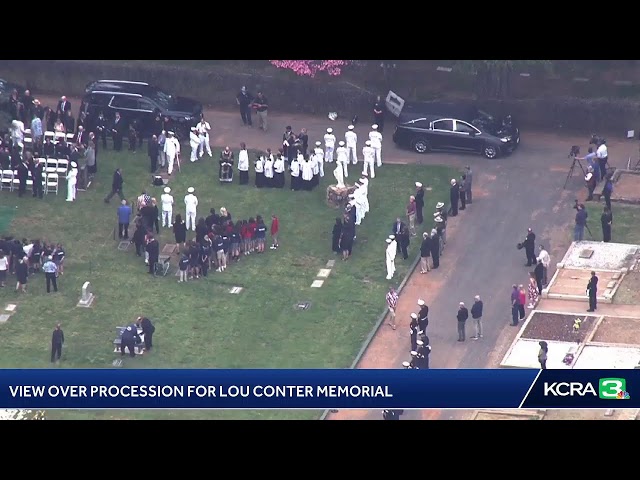 LIVE | LiveCopter 3 is over a Grass Valley memorial procession for Lou Conter, who was the last s…