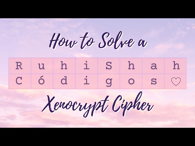 How to Solve Xenocrypts (Codebusters | Science Olympiad)