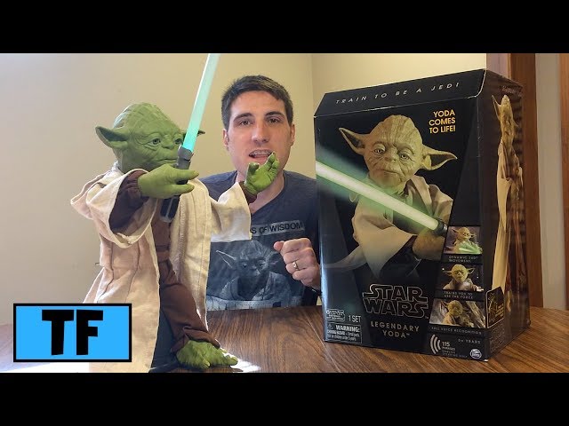 Best Star Wars Legendary Interactive Yoda Figure Toy Review With Lightsaber