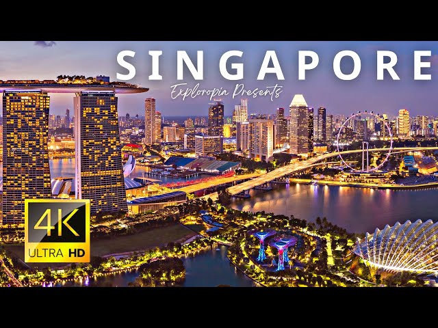 Singapore 🇸🇬 in 4K ULTRA HD HDR 60 FPS Video by Drone