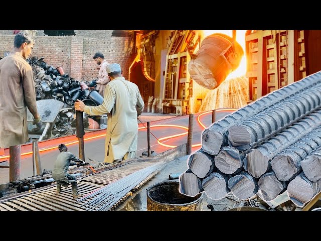 Witness the Mesmerizing Magic of Iron Rod Manufacturing | Mass Production of steel