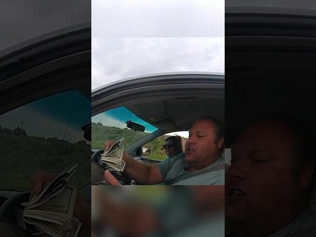 Man Rips Up His Cash Over Seatbelt Ticket #police