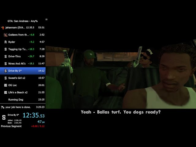 Grand Theft Auto: San Andreas Any% in 3:16:09