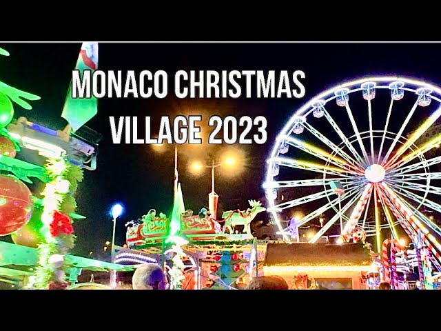 Monaco Christmas Village & Market - Street Food 2023 4KHD