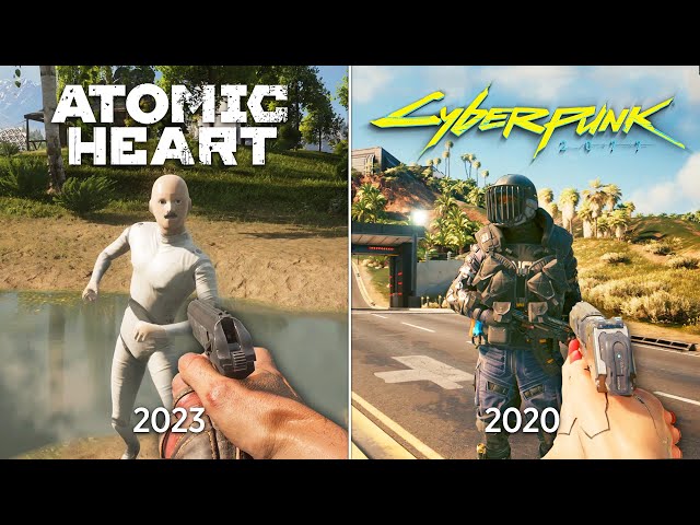 Atomic Heart vs Cyberpunk 2077 - Physics and Details Comparison