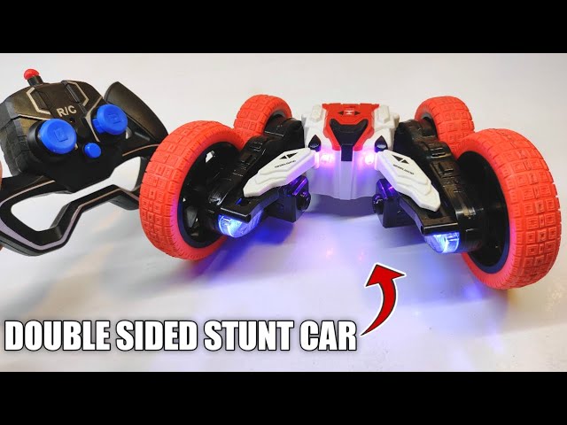 Double Sided Stunt Car Unboxing And Testing | RC Car Unboxing - unic experiment