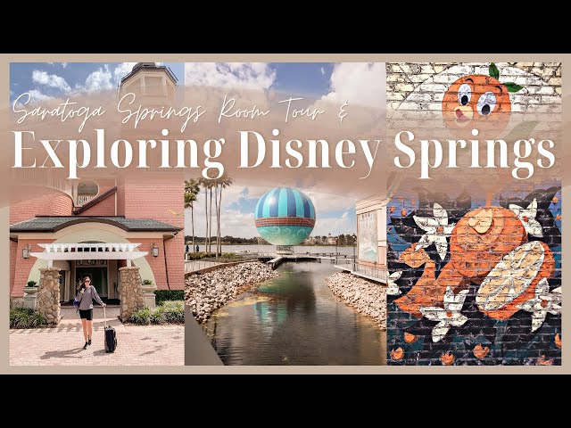 We've arrived at Walt Disney World!! Exploring Saratoga Springs Resort (Room Tour) & Disney Springs