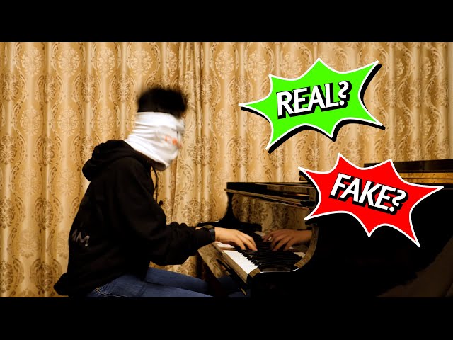 Real or Fake? Best BLINDFOLD Piano Mashup EVER!!! | Cole Lam 15 Years Old