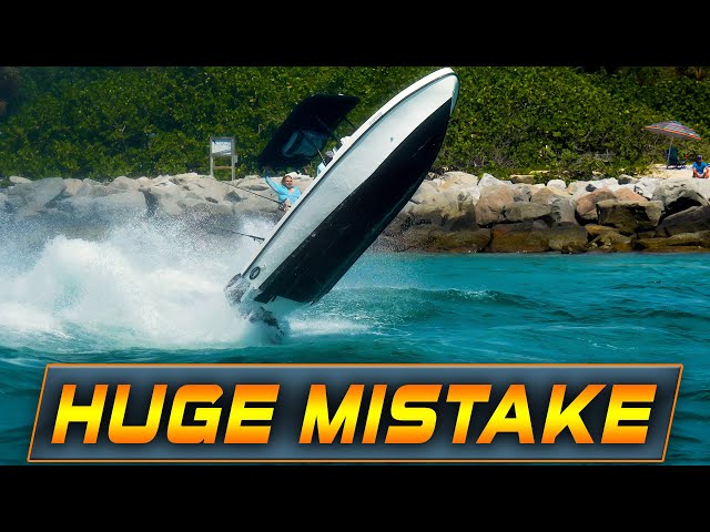 BOAT LAUNCHED! HOW TO DESTROY A BOAT AT HAULOVER INLET! | WAVY BOATS