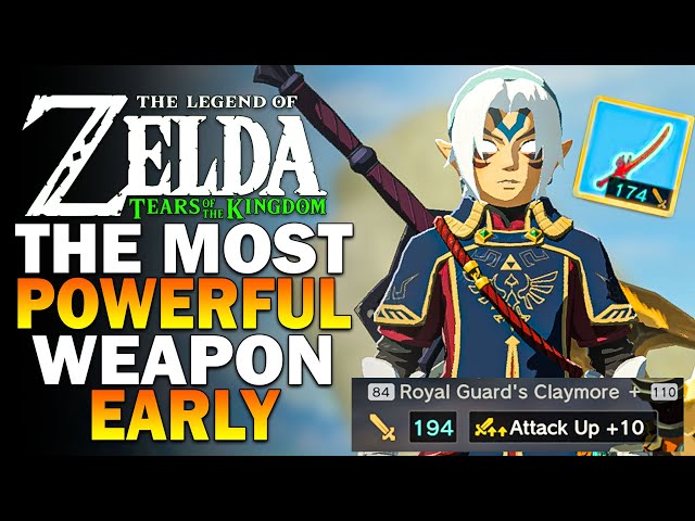 Get It Early! The Most Powerful Weapon In Zelda Tears Of The Kingdom! TOTK Best Weapon