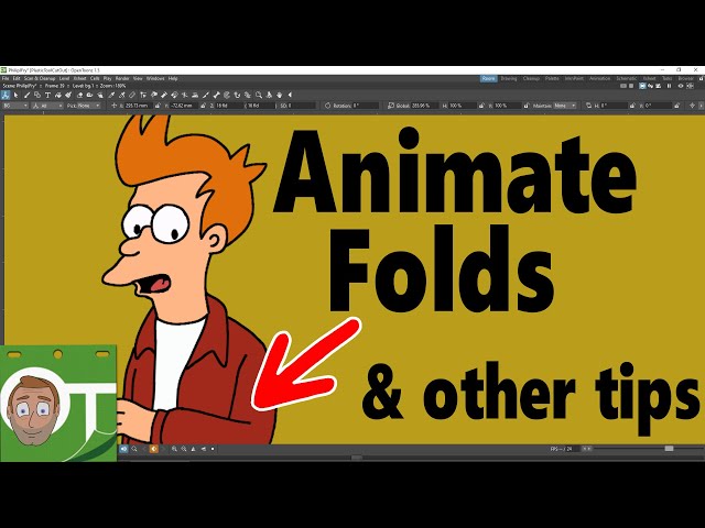 Animate folds with the Plastic Tool and other tips - OpenToonz Tutorial