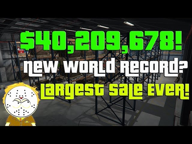 GTA Online Largest Sale Ever, $40,209,678 One Day! New World Record? Selling Everything CEO, MC