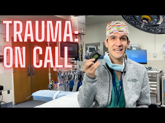Anesthesiologist on 24-hour trauma call (busy level 1 trauma hospital)