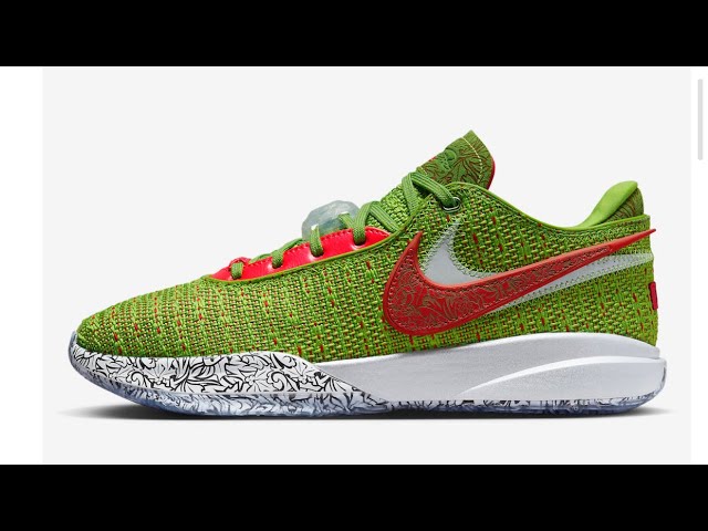 Nike LeBron James 20 “Christmas” Sneakers Colorway Retail Price $200 Sneakerhead News 2022