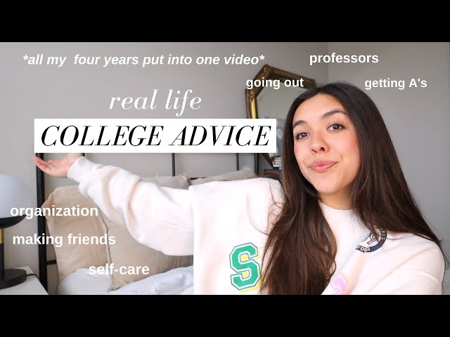 what I wish I knew before college (ADVICE from a SENIOR)
