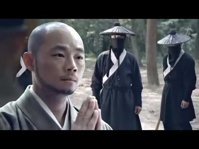 Shaolin Monks were ambushed by killers🔥 But all of them were destroyed by monks' unique Kung Fu!!