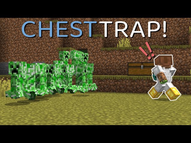 UNDETECTABLE Chest Trap in Minecraft #Shorts