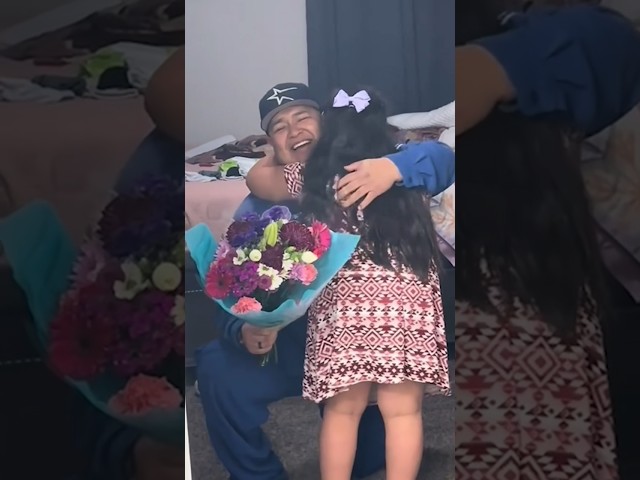 Daughter cries after beautiful birthday surprise from dad ❤️