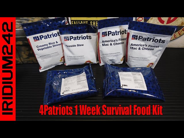 4Patriots 1 Week Survival Food Kit:  Mac and Cheese Test