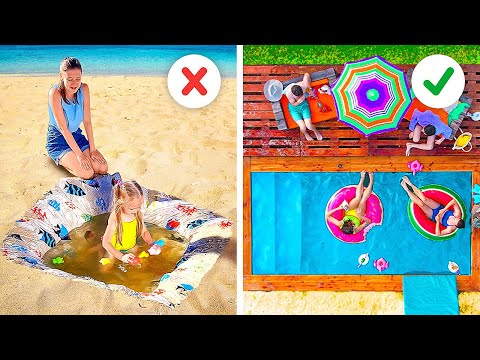 BACKYARD POOL FOR YOUR KIDS || BEST SUMMER CRAFTS FOR YOUR PATIO