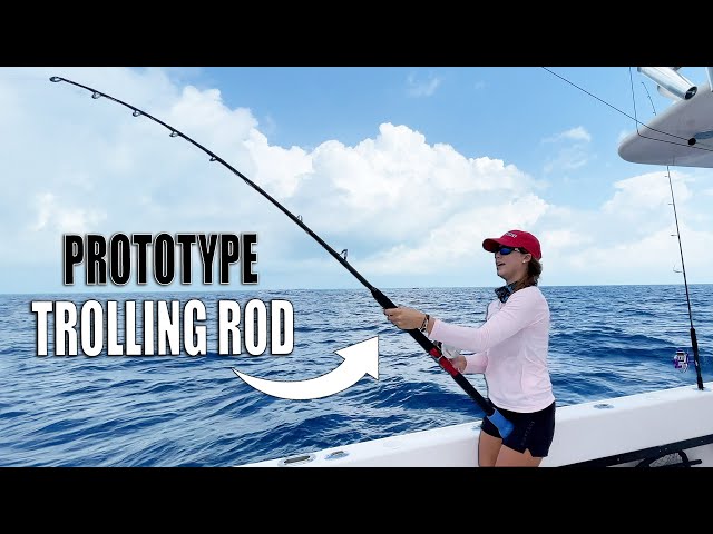 TESTING OUR NEW PROTOTYPE TROLLING ROD - Fishing for Mahi Tuna Bonito
