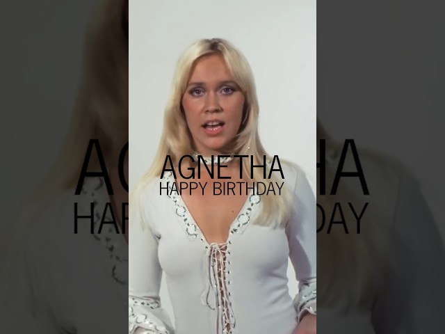 HAPPY BIRTHDAY AGNETHA! #ABBA #shorts #Agnetha