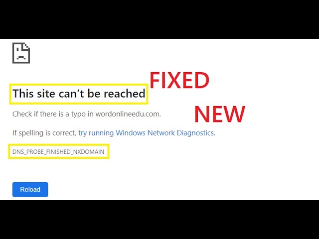 This site can't be reached, ERR_QUIC_PROTOCOL _ERROR, chrome and other, 10 ways to fix