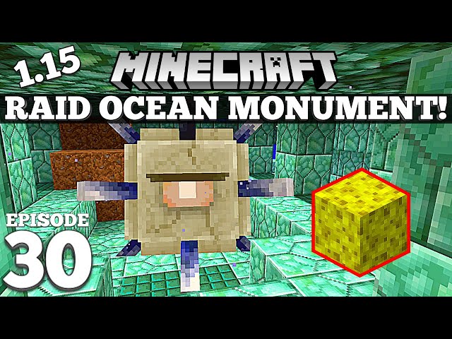 How To Raid an Ocean Monument in Minecraft! EASY! #30