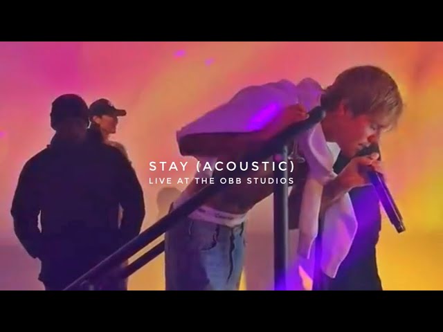 Justin Bieber - Stay (Acoustic) Live at the OBB Studios with The Kid Laroi