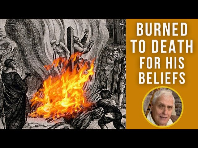 Bishop Latimer burned to death for his beliefs