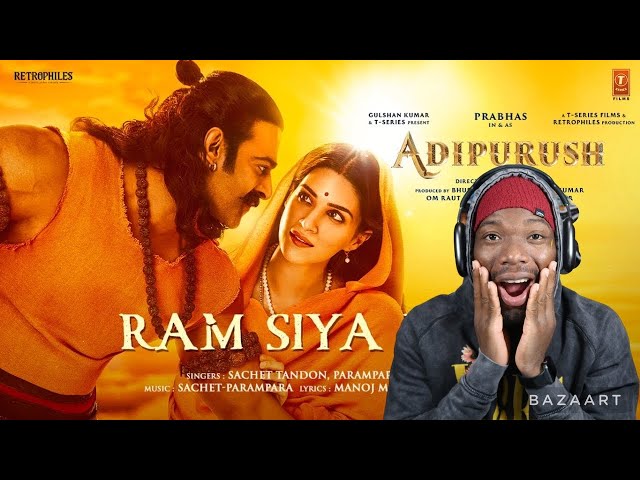 Ram Siya Ram REACTION | Adipurush | Prabhas | Sachet-Parampara, Manoj Muntashir S | Om Raut