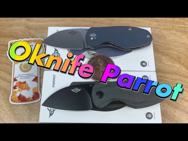 Olight Oknife Parrot front flipper / includes disassembly/ this Parrot is a chunky monkey !!!