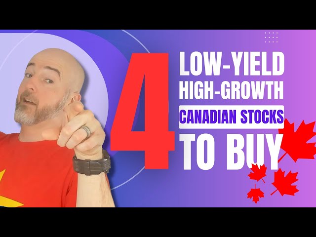 4 Low-Yield High-Growth Canadian Stocks To Buy Now
