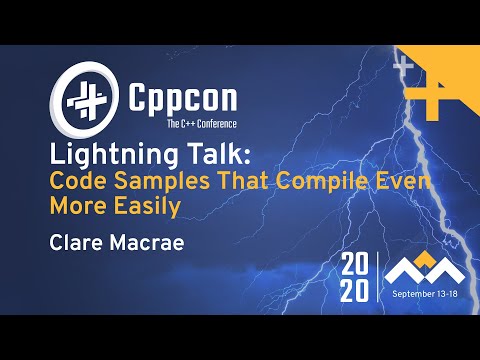 CppCon 2020 Lightning Talks