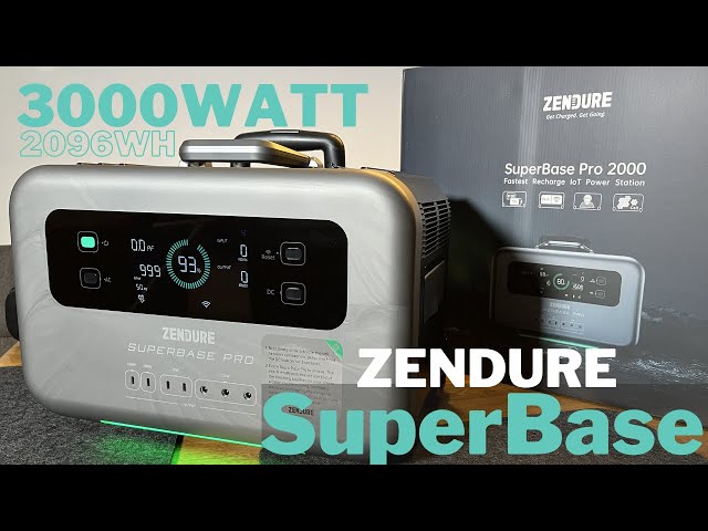 Zendure SuperBase Pro 2000 | 3000Watt USV Notstrom | Li-Ion | Power Station Stromausfall