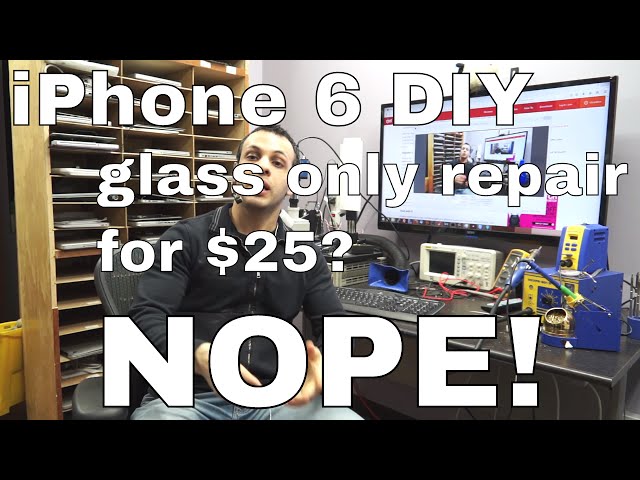 CNET re-releases ignorant BS | glass only iPhone 6S repair for $25 | Tech press is full of **SHIT**