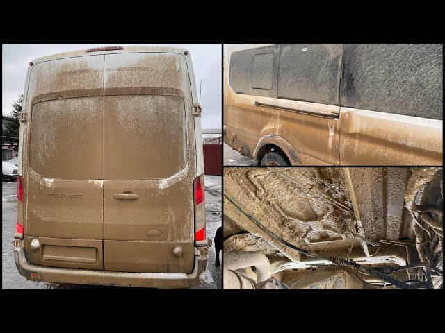 DIRTIEST VAN EVER! How to wash muddy Van? Detailing Deep Clean #asmr
