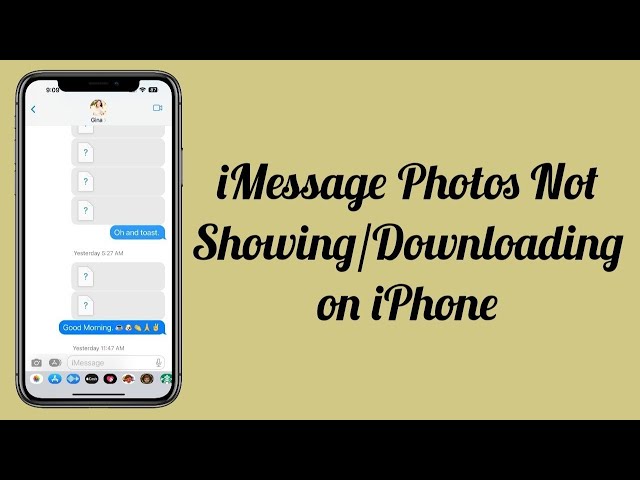 iOS 17.4.1/17.5 iMessage Pictures Not Showing/Loading on iPhone (Fixed)