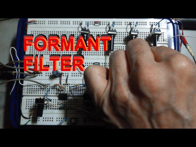 VC Formant Filter, a Voltage Controlled Quad Parallel Multiple-Feedback 2nd Order Bandpass Filter