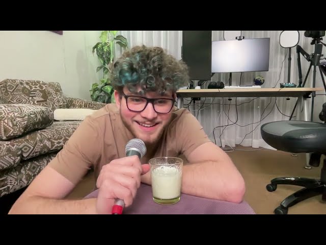 watch me drink a glass of milk