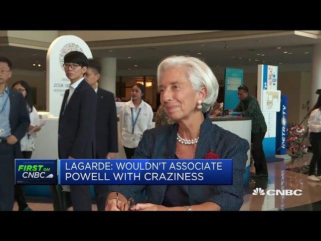 I wouldn’t associate Jay Powell with craziness, Christine Lagarde says | Squawk Box Europe