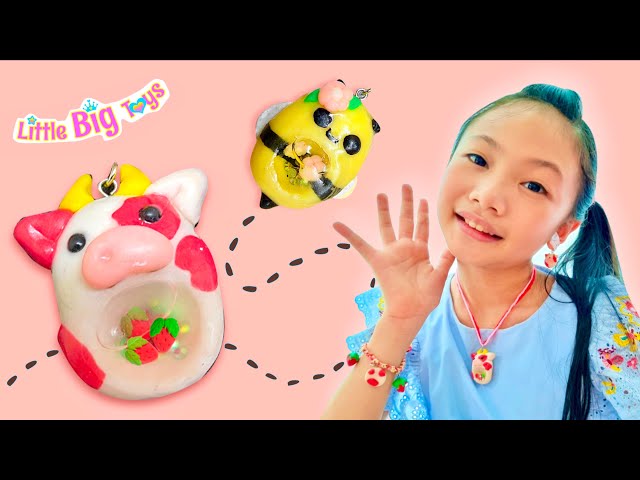 Bug's Craftivity I Create Cutie - Patootie - Polymer Jewelry 😍I Little Big Toys