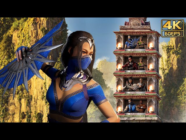 Mortal Kombat 1 (PS5) KITANA Klassic Towers Gameplay @ 4K 60ᶠᵖˢ ✔