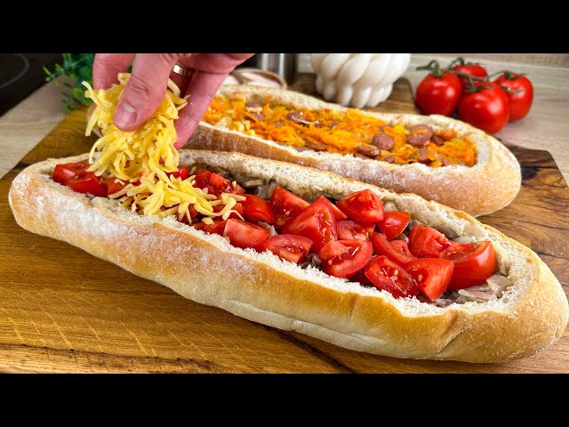 ✅ A new way to prepare a baguette with filling! My grandmother's recipe from America!