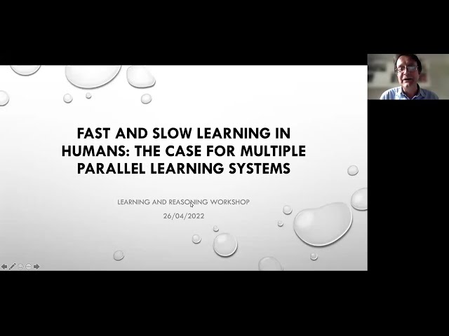 Denis Mareschal -- Fast and slow learning in humans; the case for multiple parallel learning systems