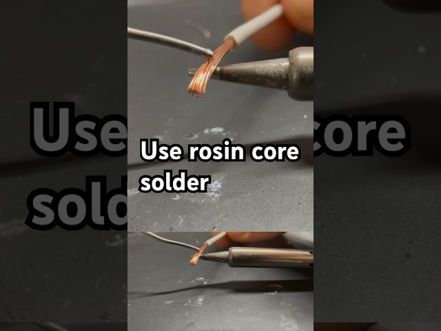 How to tin stranded wire