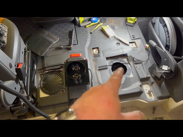 Installing my diesel heater under the driver's seat - VB27