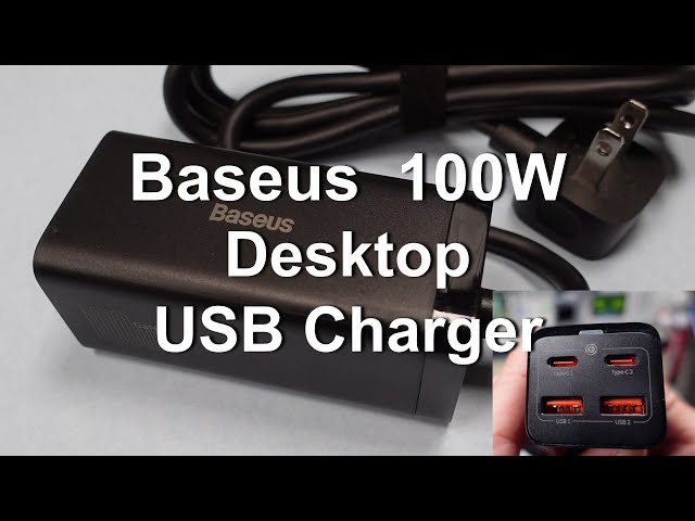 Baseus 100W GaN 3 Desktop Power Adapter Review and Test